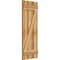 Ekena Millwork Spaced Board-n-Batten Shutters w/Z-Bar, Rough Sawn Western Red Cedar, 17 1/8W x 45H, PR RBS06Z17X045RWR - alternate 2